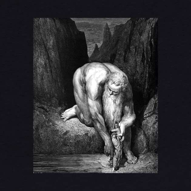 High Resolution Gustave Doré Illustration Lucifer With Judas by tiokvadrat